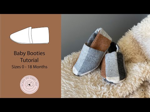 Baby Booties Tutorial + Pattern! Beginner Sewing DIY