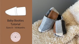 Baby Booties Tutorial + Pattern! Beginner Sewing DIY screenshot 1