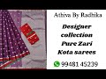 Designer collection pure zari kota sarees purezarikota purezarikotasarees zarikotasarees