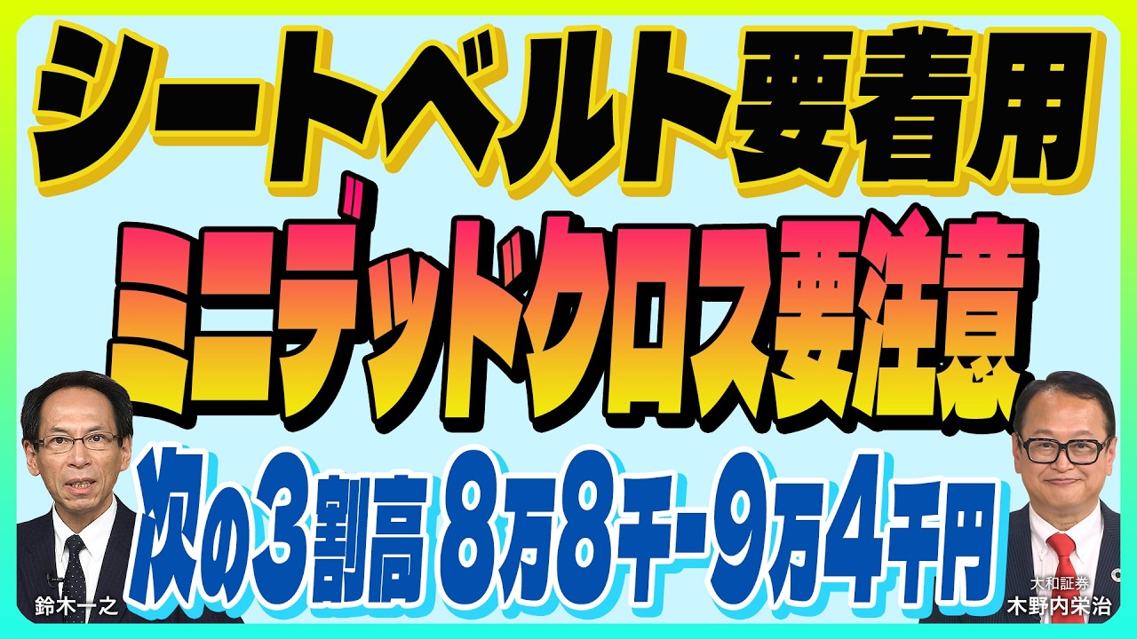 木野内栄治【ミニデッドクロスはブラックマンデー類似 続落ならシートベルト着用『押し目。8月SQか秋か年末か』次の3割高は8万8千-9万4千円】スズキノチャンネル♯49ゲスト:木野内栄治 7/24配信