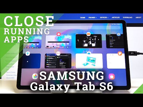 How to Close Running Apps in SAMSUNG Galaxy Tab S6 – Turn Off Running Apps