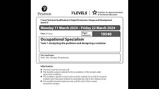 Task1 -  Ai Research and Aii Requirements for the Tlevel Occupational Specialism