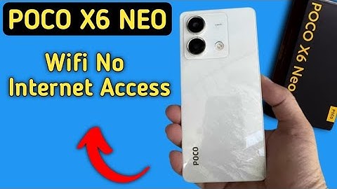 Wi Fi connected but no internet access poco x6 neo, Wi Fi connect hone per bhi internet nahin chal r