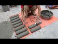 Amazing Ideas Build Beautiful Plant Pot From Plastic Pipe And Cement For You at Home - Cement Pot