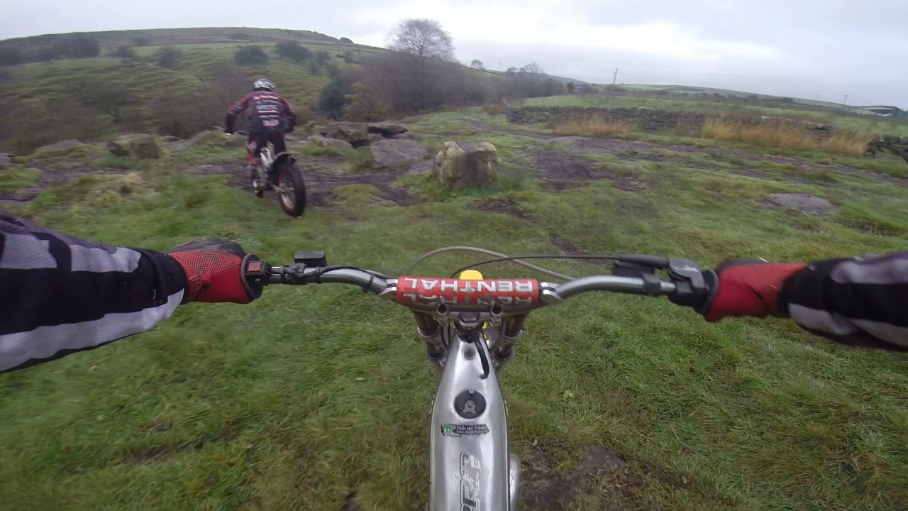 Beta rev 3 trials bike practising, Hawks Nest Buxton 2 YouTube