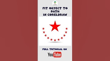FIT OBJECT TO PATH IN CORELDRAW #creative #shorts #amazing #coreldrawdesign