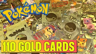 110 GOLD Pokemon Cards - You Have Never Seen - Vmax GX Vstar