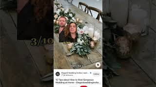 pov: your husband rates wedding floral arrangements… yikes 😱
