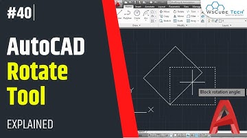 Rotate One Object to Match Another | AutoCAD Rotate Command Tutorial