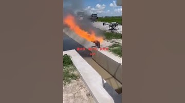 DJI T40 Battery Self-Ignition: A Shocking Flamethrower Incident!