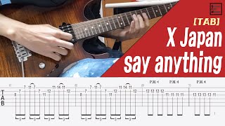 [TAB] X japan - Say anything Guitar solo