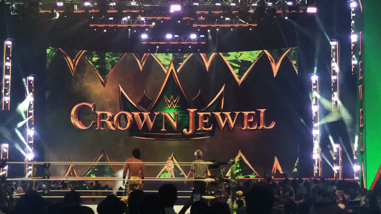 Tareq Alhamdi help Manssor - WWE Crown Jewel 2021