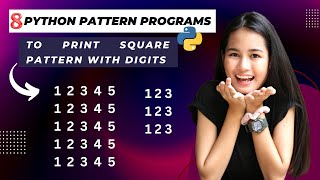 Python Pattern Programs | Day 8 Coding Practice (Number Square Pattern) 2026