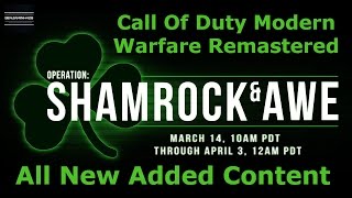 Call Of Duty Modern Warfare Remastered Shamrock and Awe Event - All New Camos And Supply Drops Items