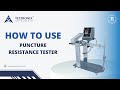 Puncture resistance tester  manufacturer  supplier in india  testronix