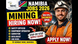 Namibia Mining April Jobs 2026 🇳🇦 | NHC Hiring Now | How To Apply Step-by-Step