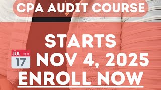 US CPA Audit Course - November 2025 Batch Enrollment Open! #shorts 