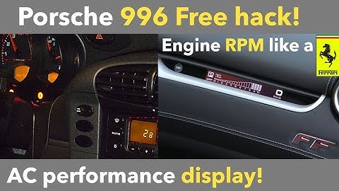 Porsche 996 911 free mod 2! | HACK the AC to display RPM and more!
