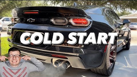 2019 CAMARO SS 1LE - STOCK EXHAUST - COLD START