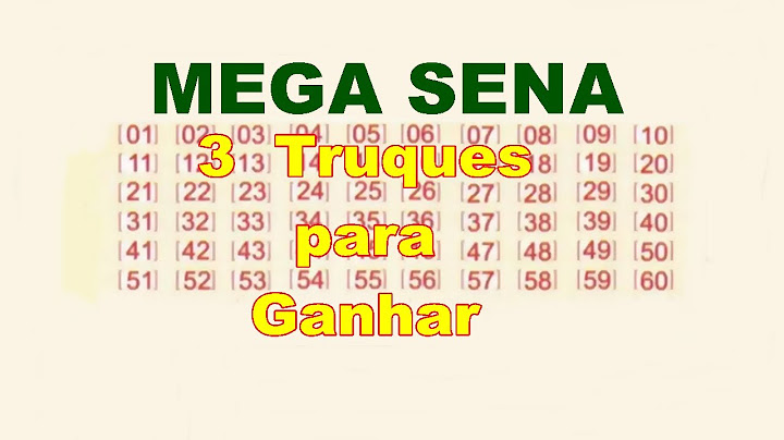 3 Truques para Ganhar na mega sena ; Acertar na Mega sena