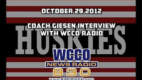 Head Coach Jeff Giesen Talks to WCCO Radio