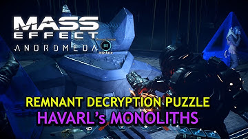 Remnant Decryption Puzzle Walkthrought - Havarl Monolith [Mass Effect Andromeda]