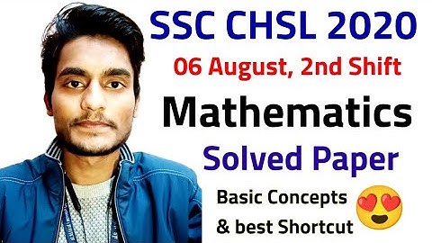 SSC CHSL 2020 Tier-1 (06 August, 2nd Shift) Solved Paper by Rohit Tripathi | M.Imp for CGL,CHSL 2021