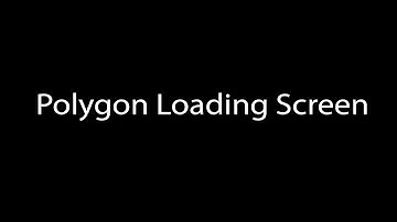 Polygon Loading Screen - After Effects Animation
