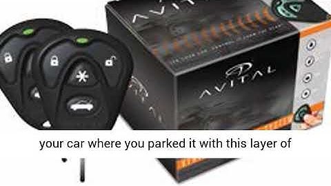 Avital 4105L 1-Way Remote Start System with 4-Button Remote