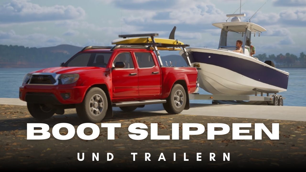⁣Boot Trailern und Slippen erklärt - animierte Anleitung in englischer Sprache