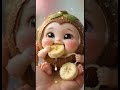 Coconut Eat Banana 🥥 🍌😊 #foryou #fruit #ai #mukbang #trending #shorts  #cute #youtubeshorts