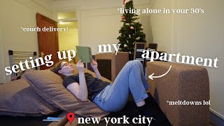 Putting together my New York City apartment *COUCH DELIVERY!!* Ep. 5
