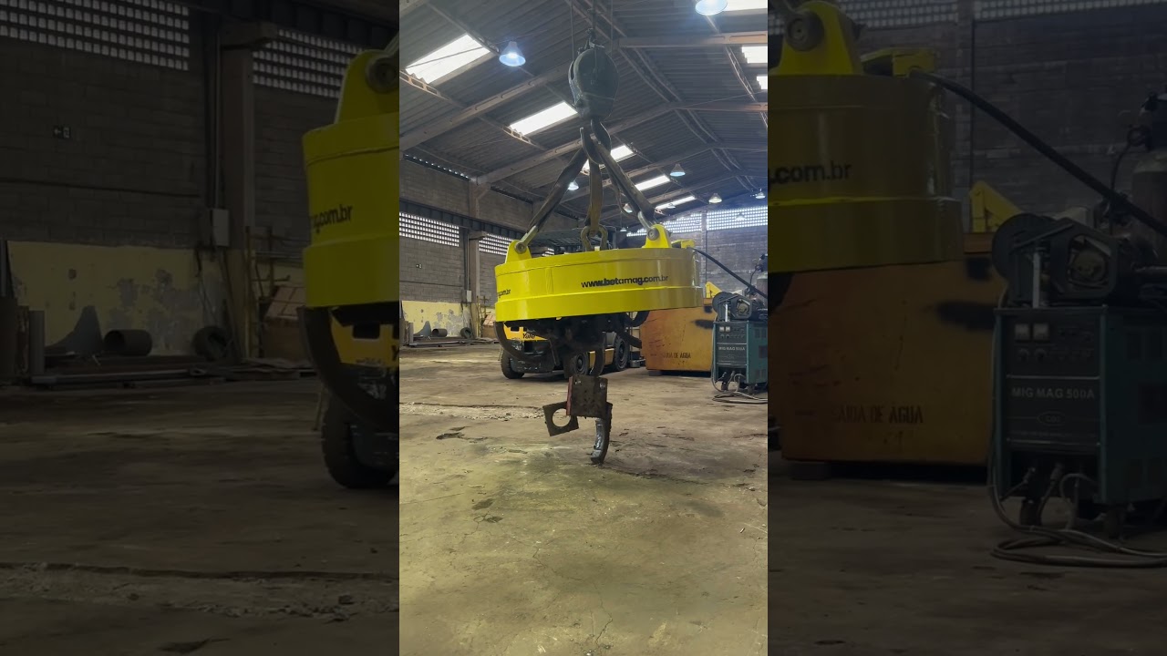 Eletroímã Circular para Sucata Ferrosa com a Tecnologia Betamag