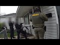 Bodycam: 3 Officers Shot By Gunman Who Took Hostages And Broke Into Multiple Homes.