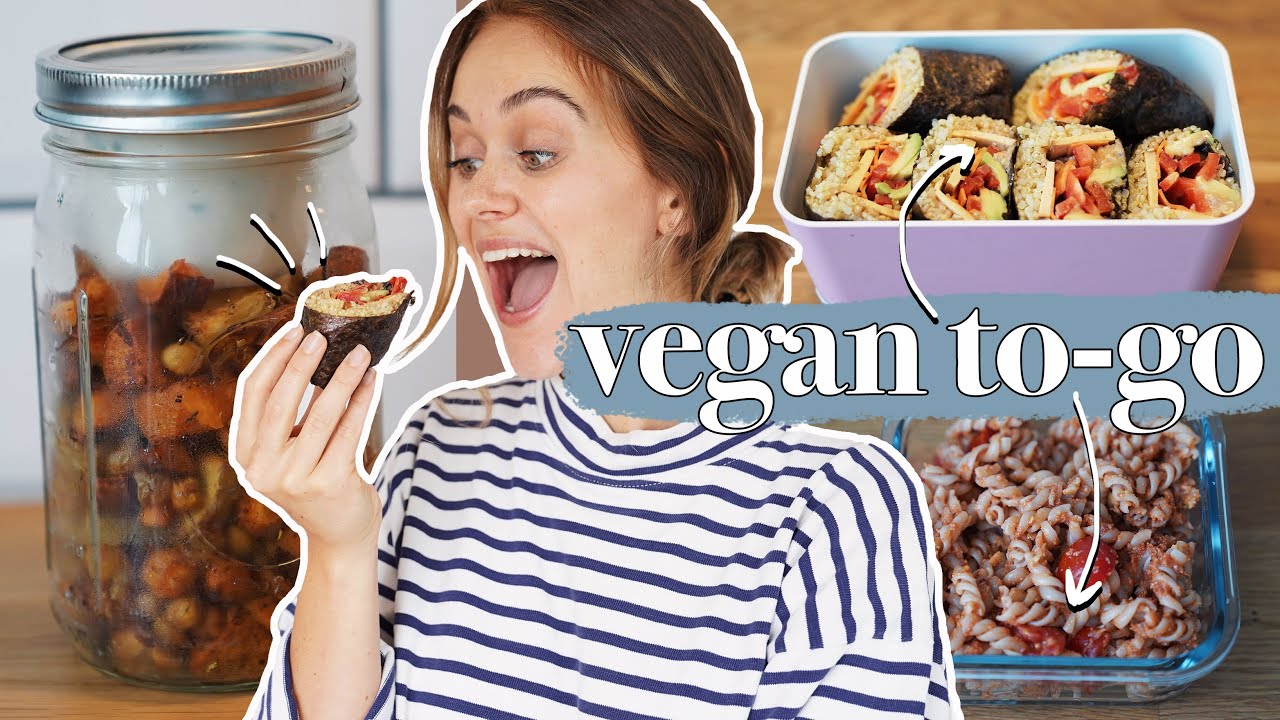 Rezeptideen für die Mittagspause - schnell & vegan to go