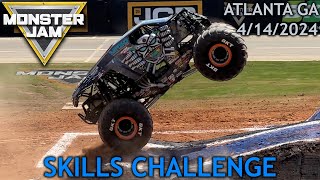 Monster Jam Atlanta GA - 2024, April 14th (Skills Challenge) 4K 60fps