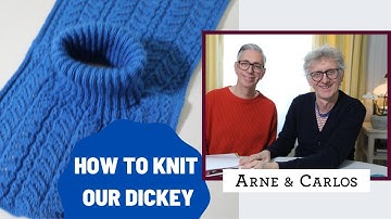 How to Knit a Dickey with lace pattern by (ARNE & CARLOS)