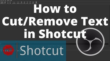 How to Cut/Remove Text In Shotcut | Shotcut Tutorial
