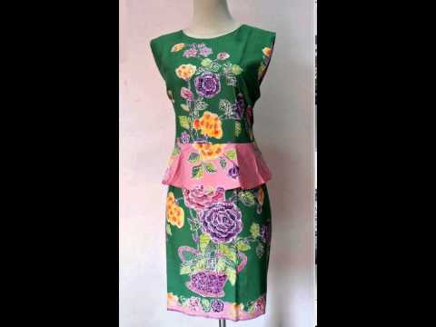  DRESS  BATIK SOLO MODEL  BAJU  KATE MIDDLETON IJO YouTube