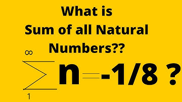 What is sum of all numbers | Sum of all Natural Numbers | Whatever I Know | Learn #WithMe