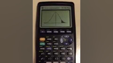 How to find the Z-score and area under the normal distribution TI-83 Plus