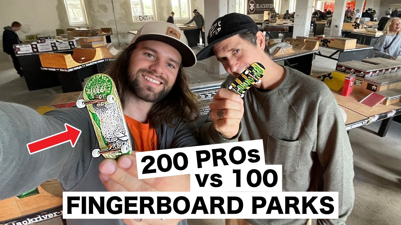 200 PROs vs 100 Fingerboard Parks Blackriver Slow Fingers 