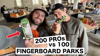 200 PROs vs 100 Fingerboard Parks Blackriver Slow Fingers #Fingerboarding