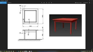 картинка: Создание простого стола в 3ds max