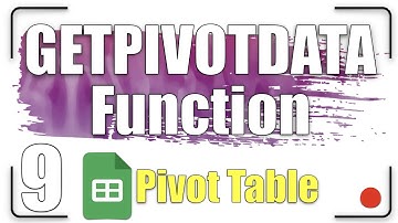 GETPIVOTDATA function | Pivot Table  9
