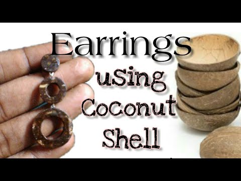Buy Coconut Shell Earrings Round Shape Online on Brown Living | Womens  Earrings