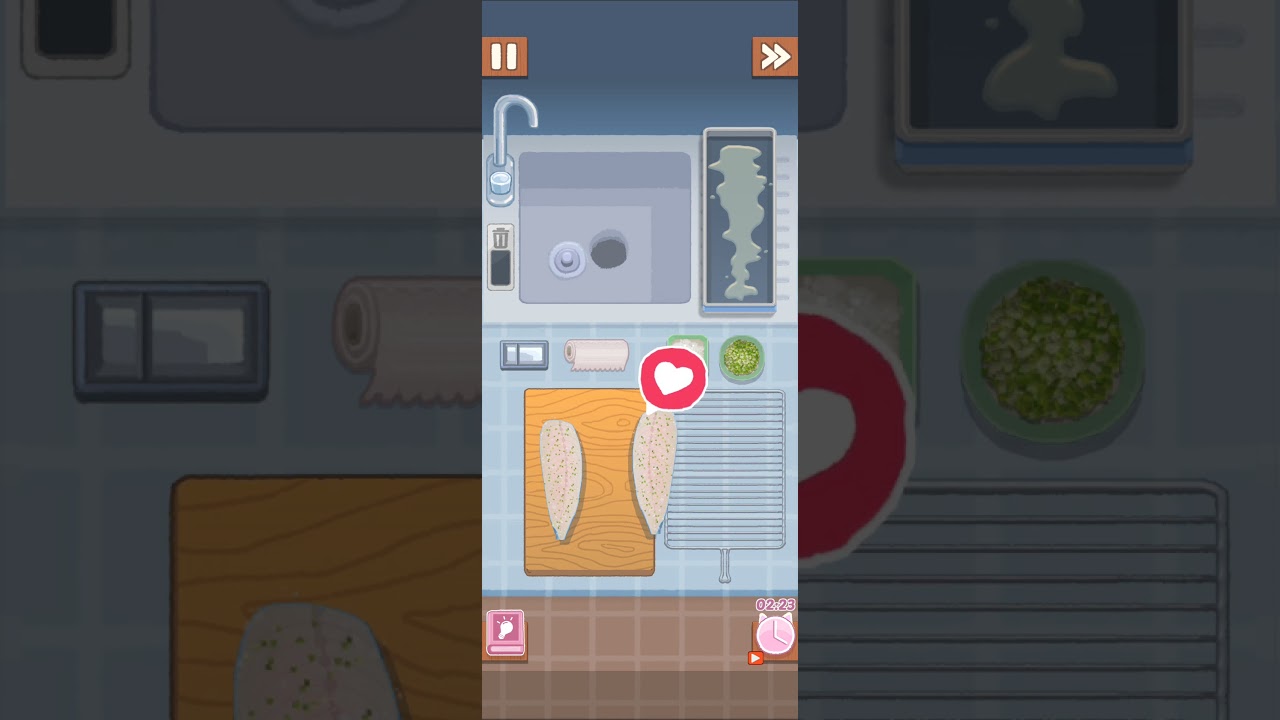 Cookingdom Level 16 Grilled Fish 🐠🐋🐟 