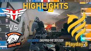 GREAT GAME! Heroic vs Outsiders (VP) - HIGHLIGHTS - Playday 5 - EUL 2022 Stage 3 - R6 Esport