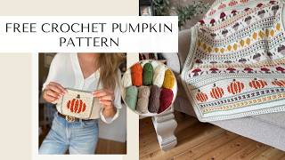 Pumpkin Coaster Crochet Pattern (use it for a blanket too!)
