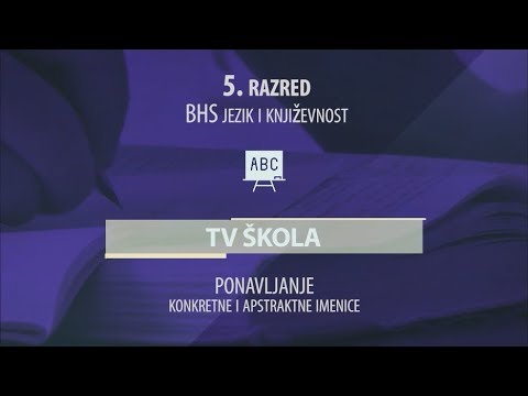 TV ŠKOLA - BHS JEZIK I KNJIŽEVNOST 5.RAZRED 27.03.2020.